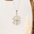4 Leaf Clover Heart Necklace