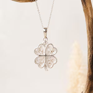 4 Leaf Clover Heart Necklace