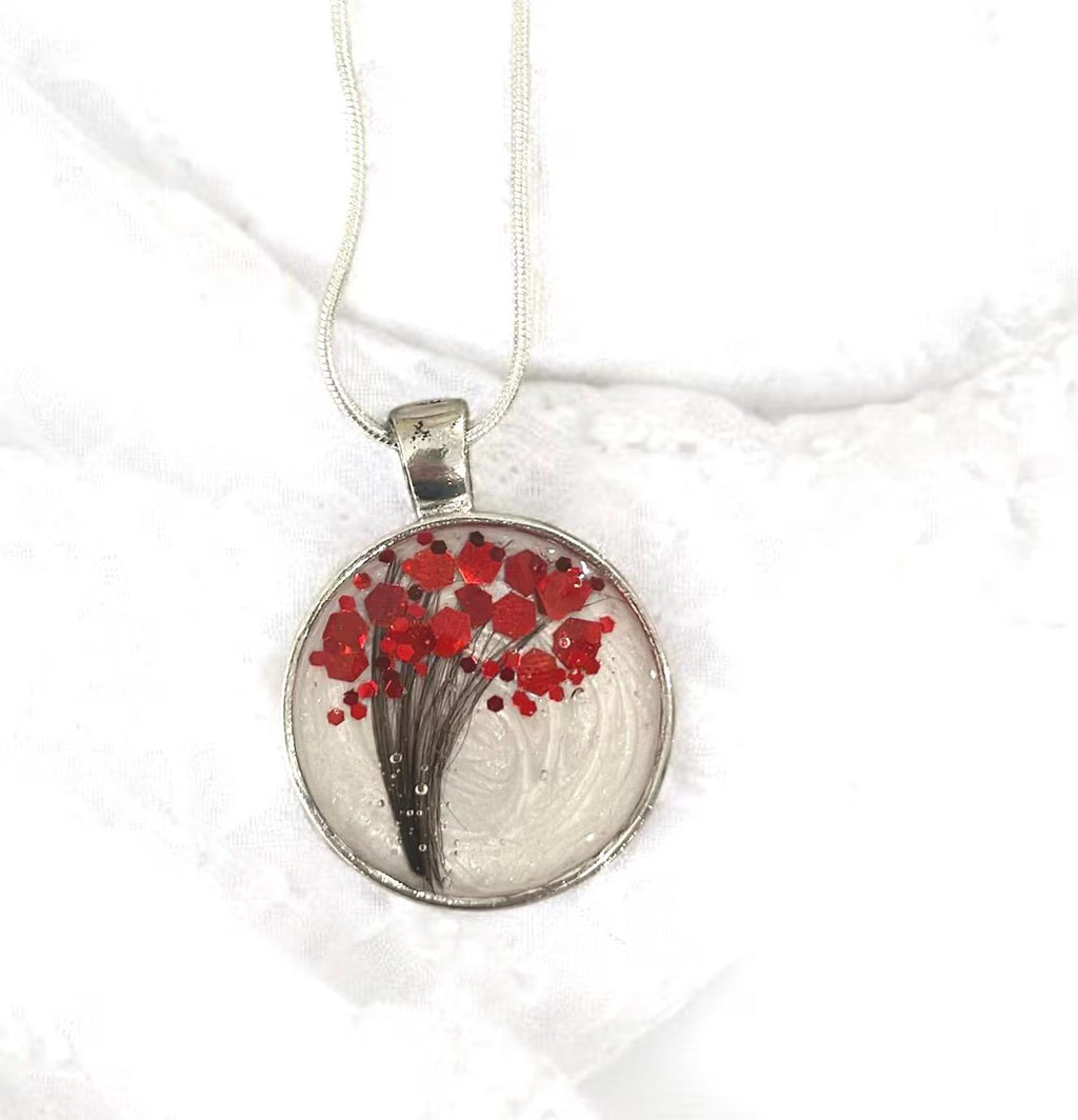 Tree with Hair Necklace