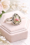 Teardrop Ring with Fabric