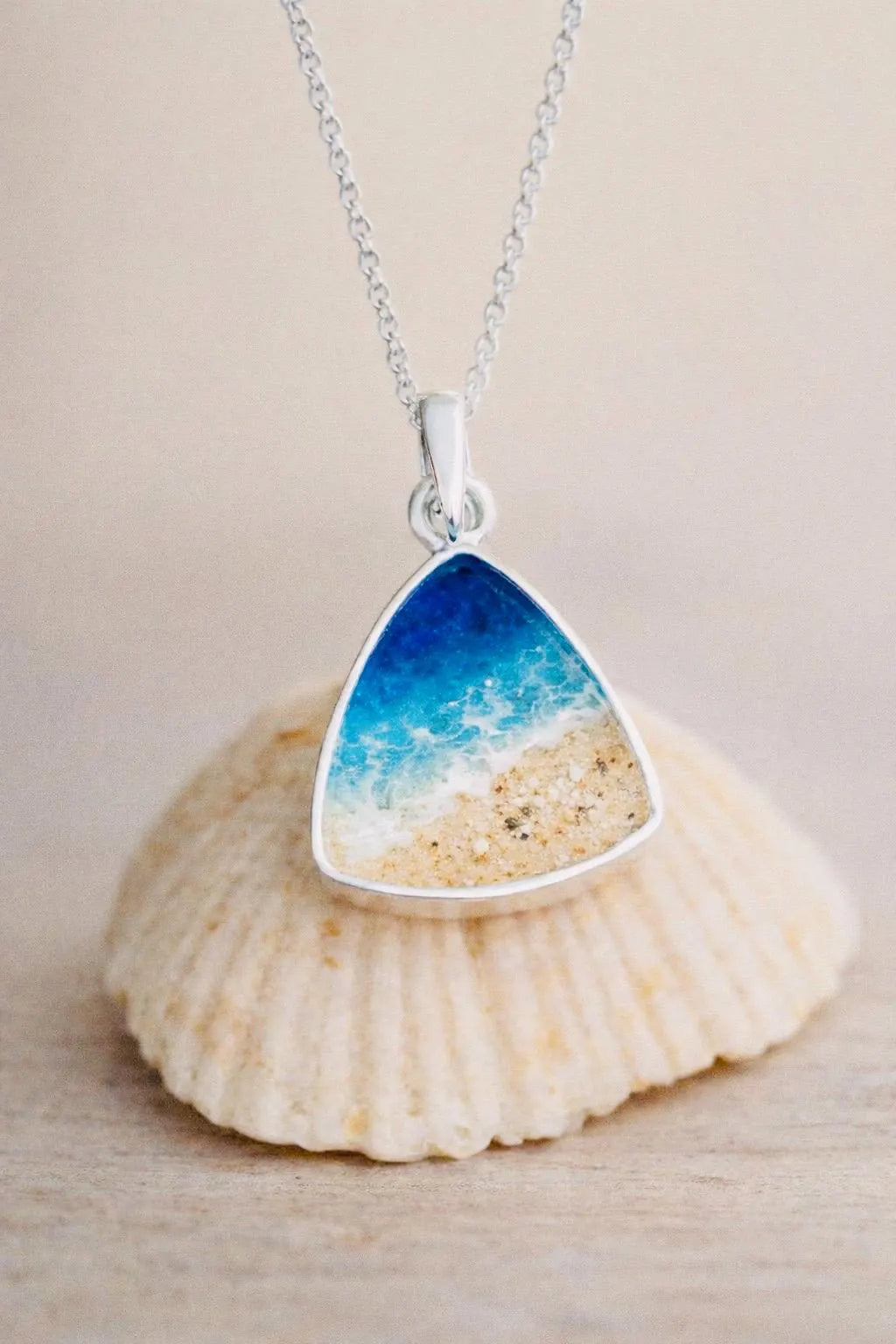 Triangle Pendant and Necklace