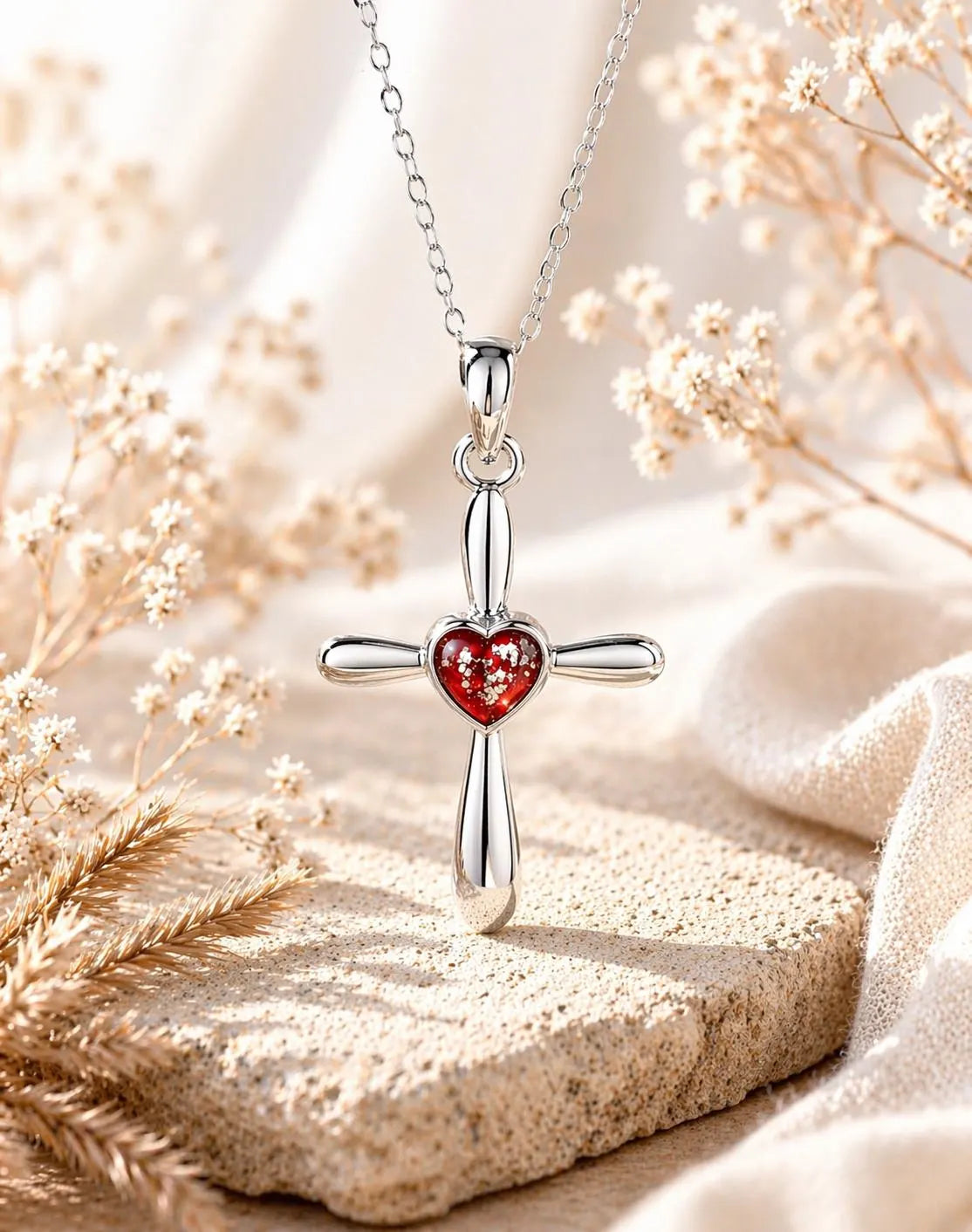 Cross & Heart Necklace