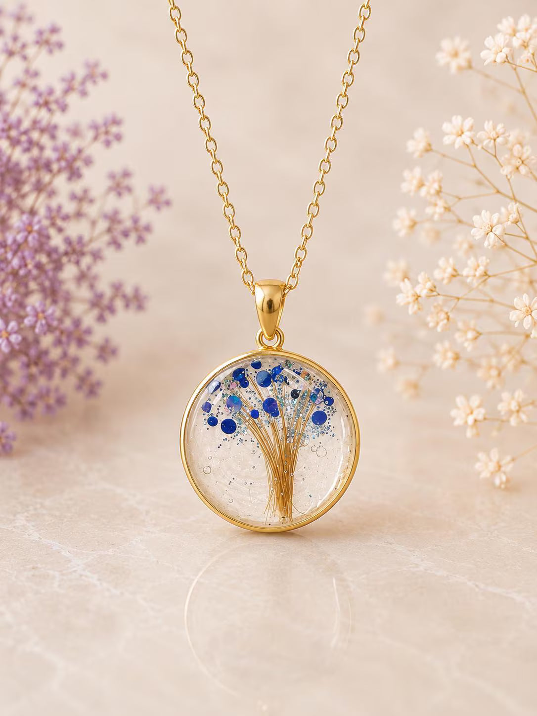Tree with Hair Necklace